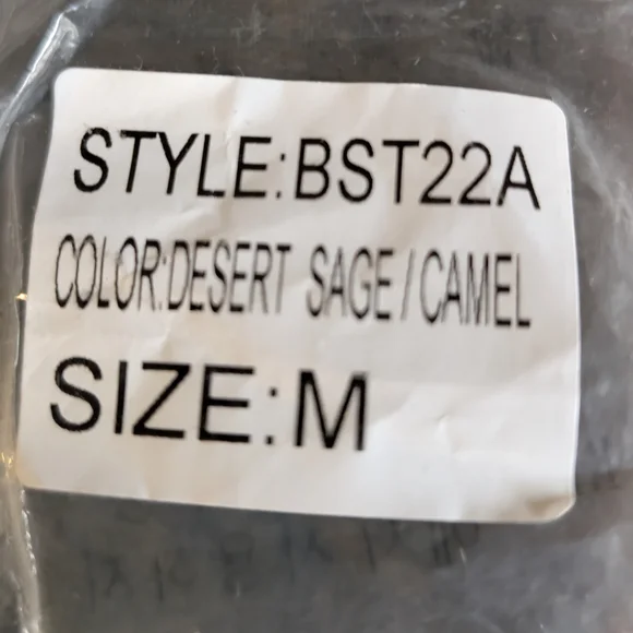 POL V-Neck Striped Sweater -Desert Sage Camel& Cream Cozy Soft Dropped Shoulder - Picture 3 of 13